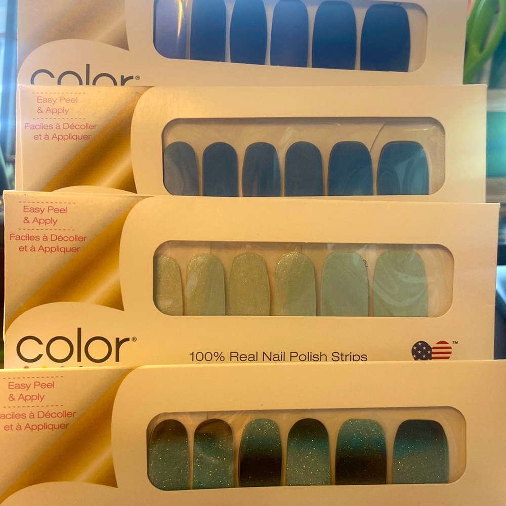 Blue Shimmer Color Street Nail Strips